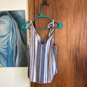 A New Day Linen Tank Top